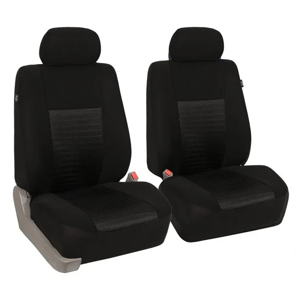 Trendy Elegance 3D Air Mesh Seat Covers – Front Set Black