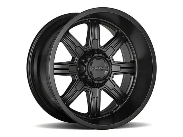 Ultra Wheels Menace Satin Black 8-Lug Wheel; 20×9; 18mm Offset (01-06 Sierra 3500 HD SRW)Find parts that fit my vehicle