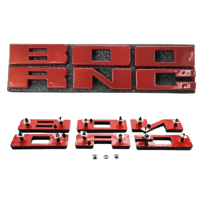 UPR Bronco Grille Replacement Lettering (Hot Pepper Red) | UPR-3683-17
