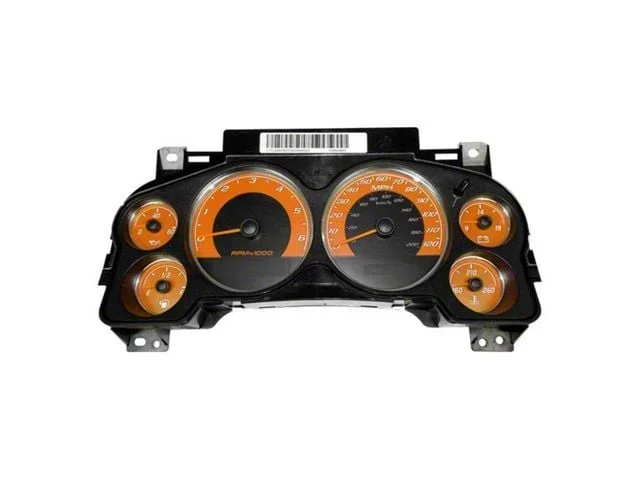 US Speedo Daytona Edition Gauge Face; MPH; Orange (07-14 6.0L Sierra 3500 HD)Find parts that fit my vehicle