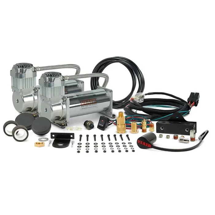 Viair Chrome 444 Dual High Performance Air Compressors; 200 PSI / 3.88 CFM