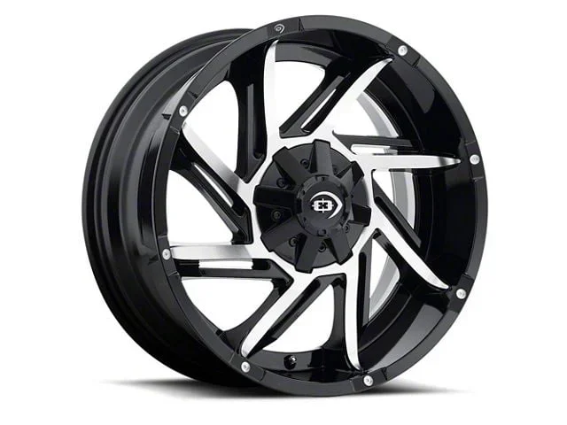 Vision Off-Road Prowler Gloss Black Machined 8-Lug Wheel; 20×9; 12mm Offset (15-19 Sierra 3500 HD SRW)Find parts that fit my vehicle