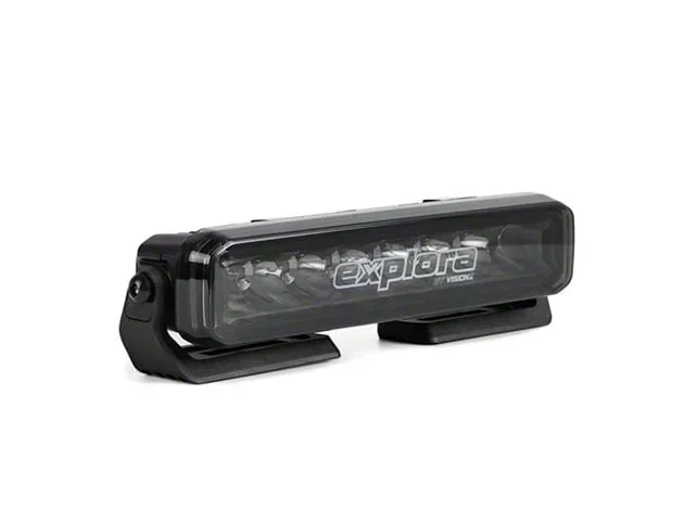 Vision X 10-Inch Explora Single Row LED Light Bar with Dual-Color DRL; Flood/Spot Combo Beam (Universal; Some Adaptation May Be Required)