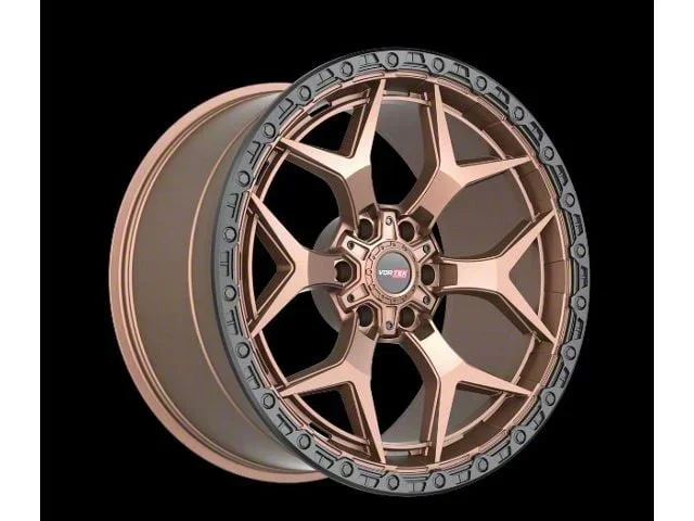 Vortek Off-Road VRT-603 Matte Bronze with Black Bead Ring 8-Lug Wheel; 20×9.5; -18mm Offset (07-10 Sierra 3500 HD SRW)Find parts that fit my vehicle