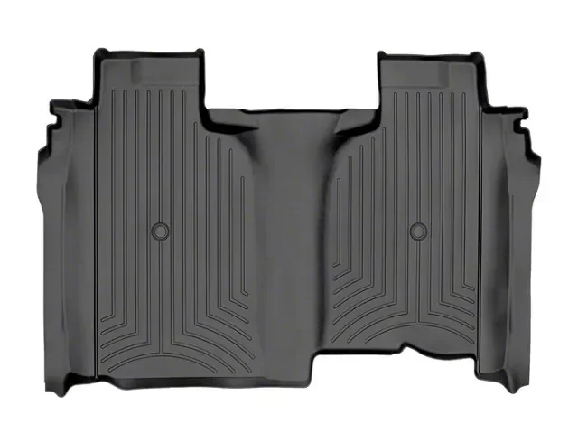 Weathertech DigitalFit Rear Floor Liner; Black (20-26 Sierra 3500 HD Crew Cab w/ Front Bucket Seats & w/o Rear Underseat Storage)Find parts that fit my vehicle