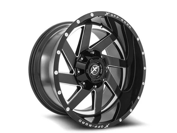 XF Offroad Milled Gloss Black XF-205 Wheel