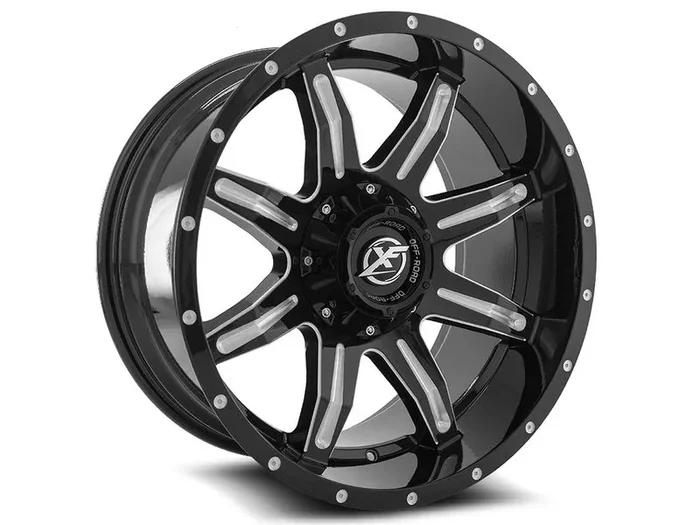 XF Offroad Milled Gloss Black XF-215 Wheel